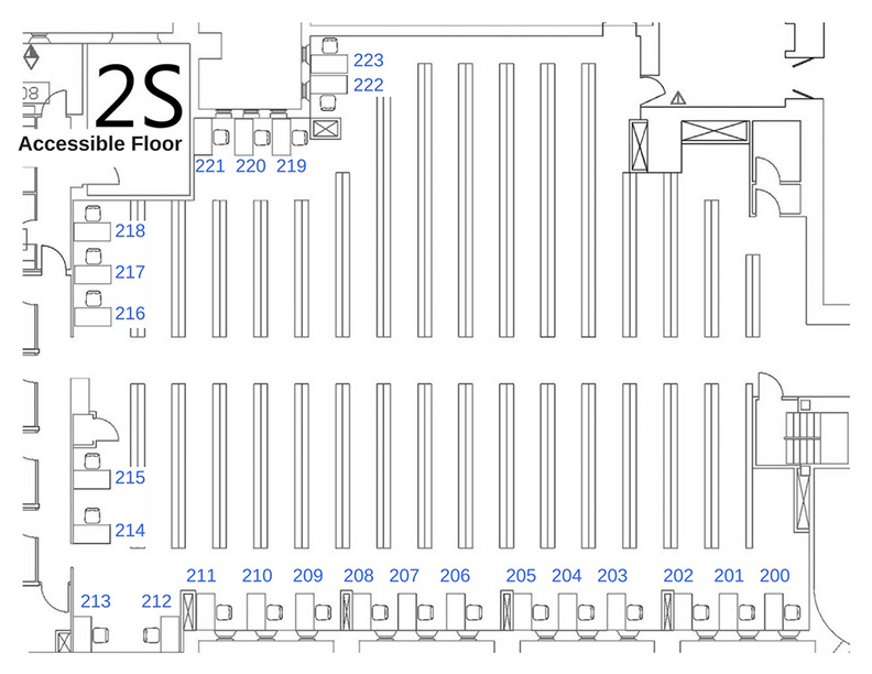 study carrel dimensions