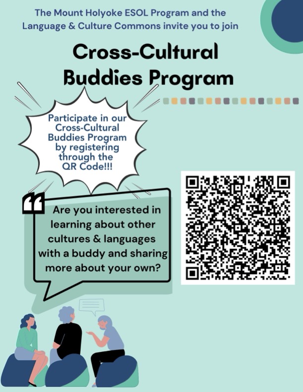 Conversation boxes invite you to participate in the Cross-Cultural Buddies Program
