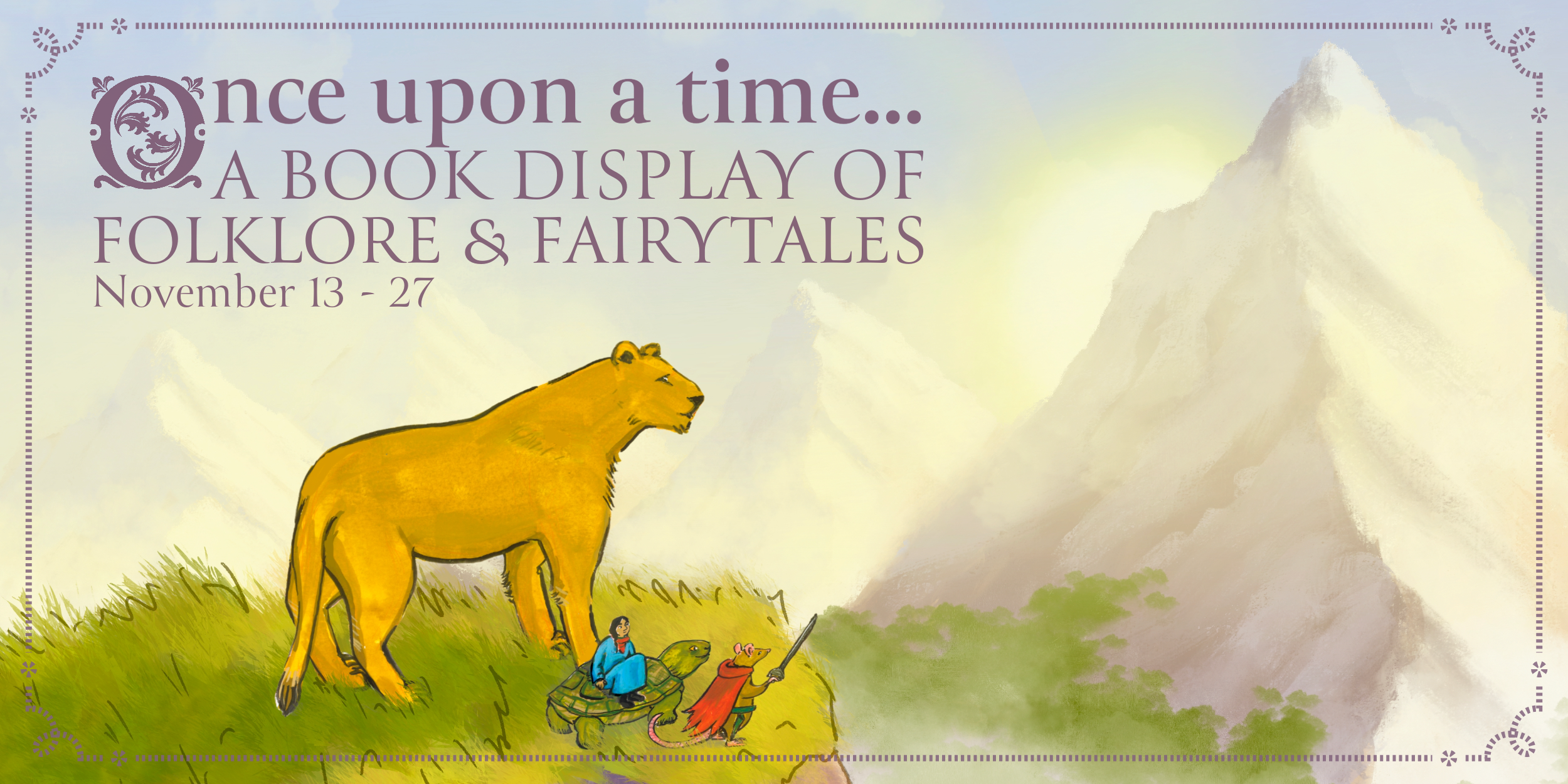 once upon a time book display poster